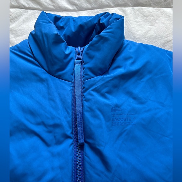Lacoste sleeveless puffer vest in a soft bleu - Picture 4 of 9